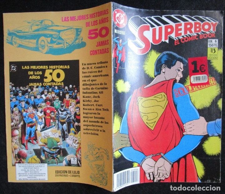 C&oacute;mics: SUPERBOY EL COMIC BOOK N&ordm; 6 - DC ZINCO 1990 - Foto 2