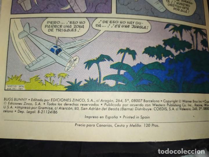 C&oacute;mics: ZINCO BUGS BUNNY N&deg; 9 1986 - Foto 3