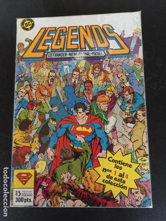 C&oacute;mics: ZINCO DC LEGENDS NUMEROS DEL 1 AL 4 NORMAL ESTADO - Foto 1