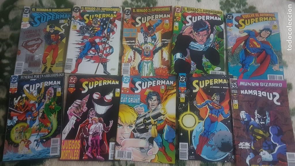 C&oacute;mics: SUPERMAN VOL.2 LOTE 10 PRIMEROS N&Uacute;MEROS - ZINCO - Foto 1