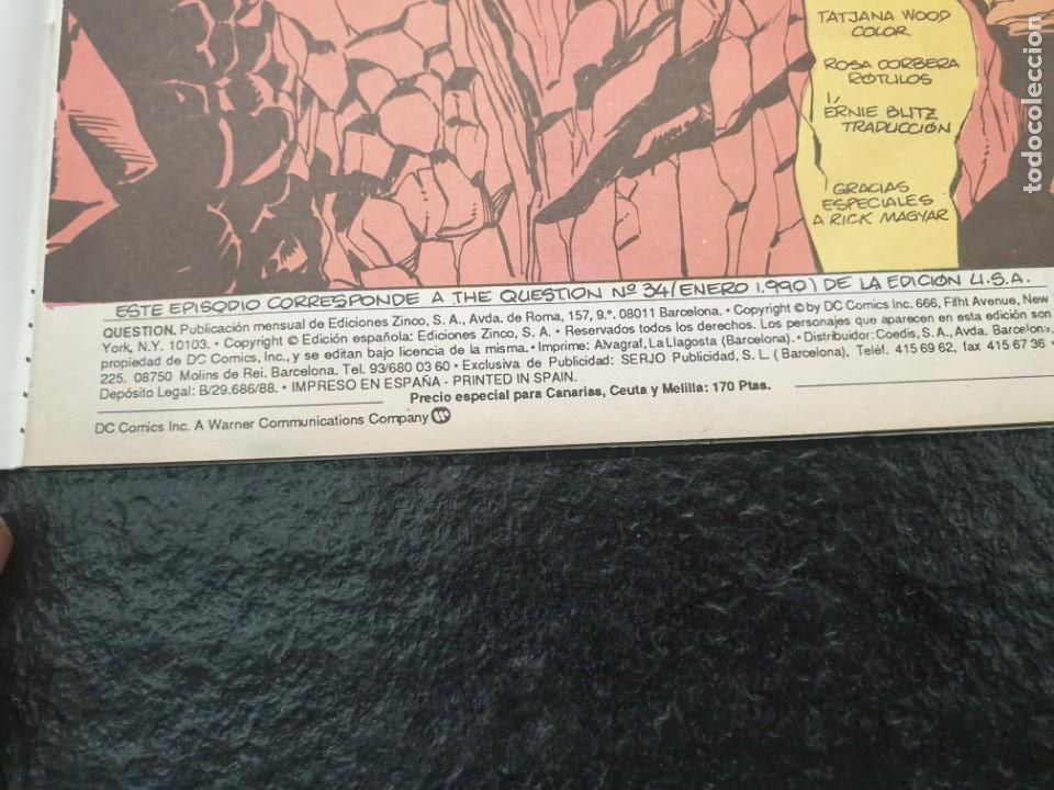 C&oacute;mics: The Question n&ordm; 34. DC - Zinco. - Foto 3