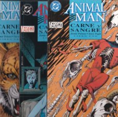 Cómics: ANIMAL MAN - CARNE Y SANGRE - Nº 1 - 2 Y 3 COLECCIÓN COMPLETA - JAMIE DELANO STEVE PUGH - ZINCO -. Lote 207398903