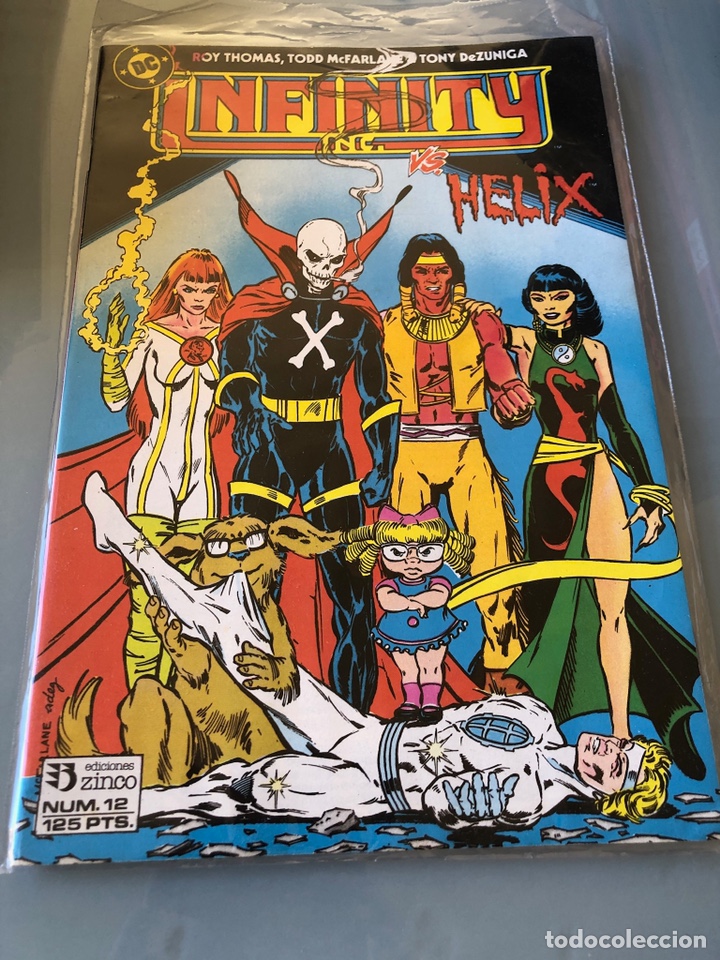 C&oacute;mics: Infinity Inc. N&uacute;m. 12. Ed. Zinco. Sacado de retapado. - Foto 1