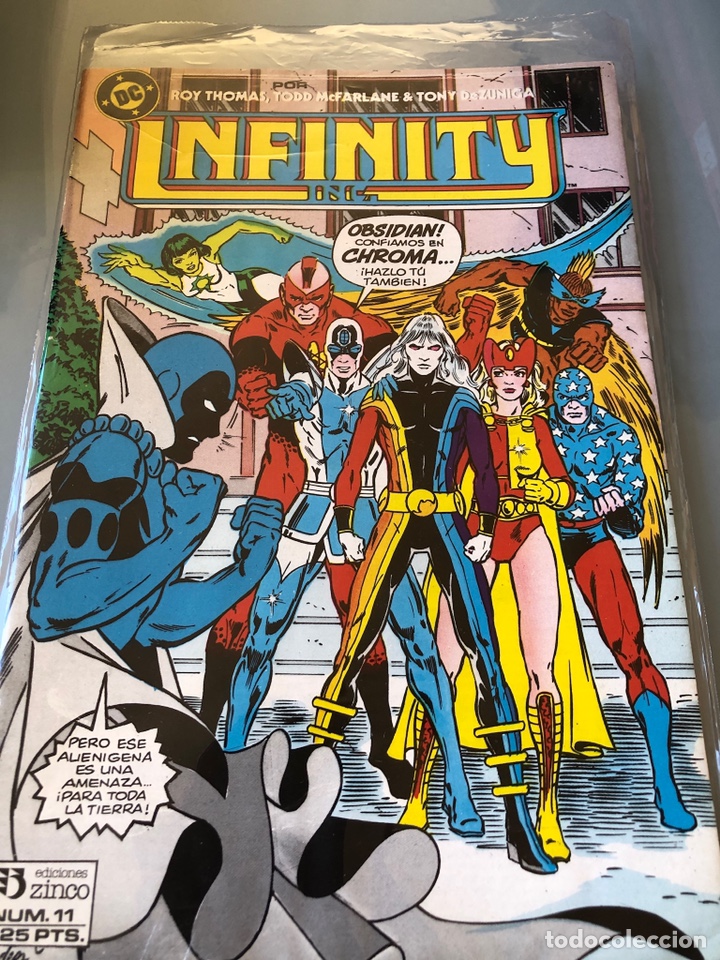 C&oacute;mics: Infinity Inc. N&uacute;m. 11. Ed. Zinco. Sacado de retapado. - Foto 1