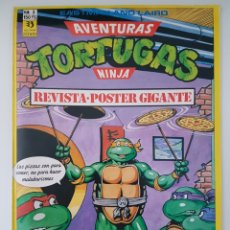 Cómics: AVENTURAS DE LAS TORTUGAS NINJA Nº 3 - REVISTA COMIC POSTER GIGANTE DESPLEGABLE - ZINCO EDICIONES. Lote 218306728