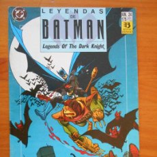 Comics : LEYENDAS DE BATMAN Nº 24 - VOLADOR CAPITULO UNO - DC - ZINCO (7I). Lote 232449035