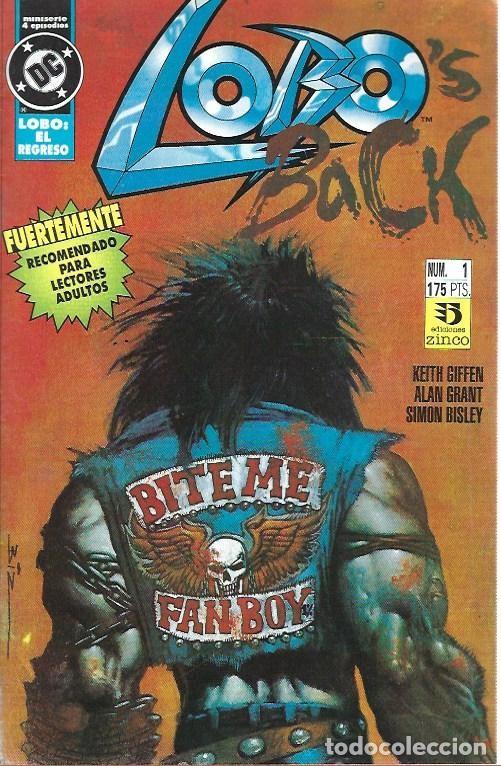 C&oacute;mics: lobos back, el regreso, colecci&oacute;n completa, 4 n&uacute;meros, editorial zinco - Foto 1