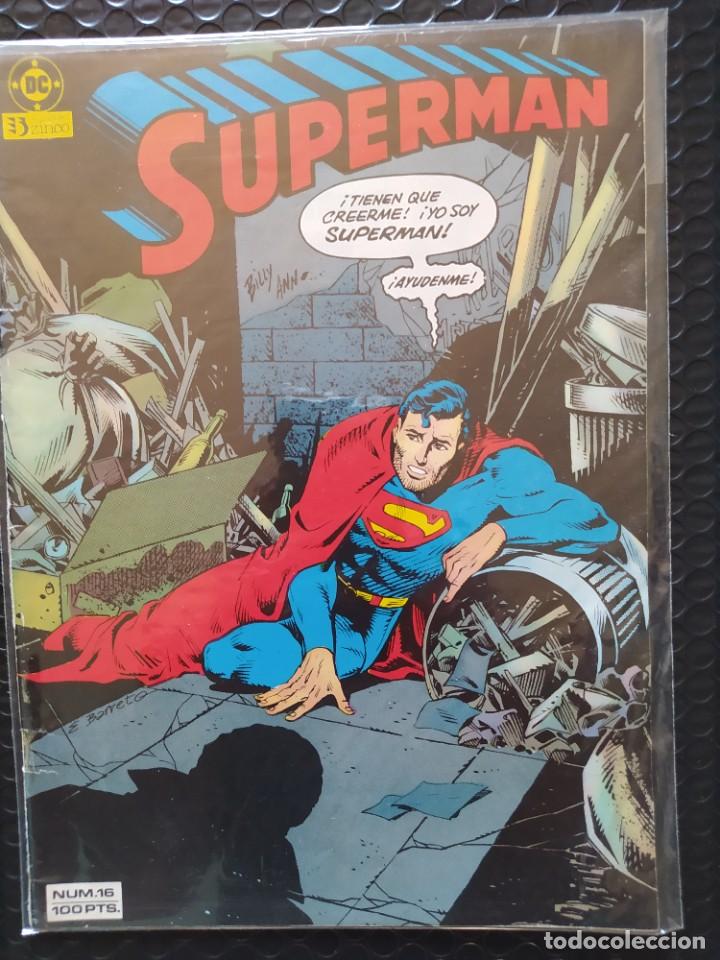 C&oacute;mics: SUPERMAN #16-ZINCO-FN-BOLSA & BACKBOARD - Foto 1