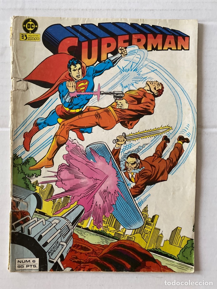 C&oacute;mics: SUPERMAN #6 VOL1 ZINCO - celo en el lomo. - Foto 1