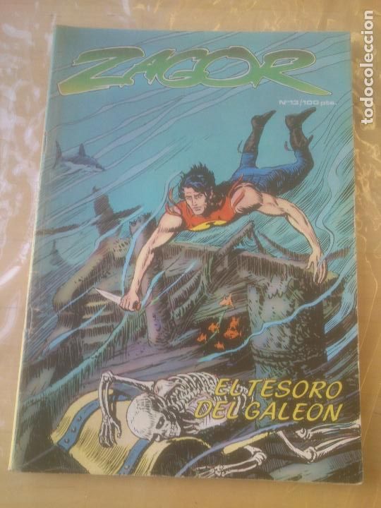 C&oacute;mics: ZAGOR N&ordm; 13 EL TESORO DEL GALEON.1983. - Foto 1