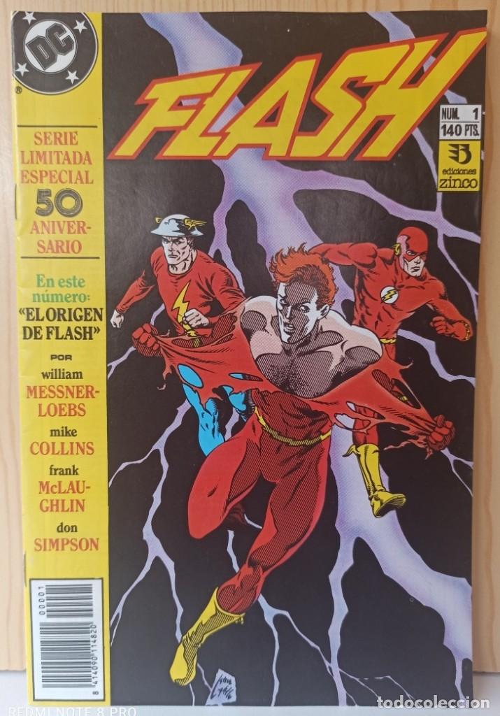 C&oacute;mics: FLASH 50 ANIVERSARIO - COLECCION COMPLETA 5 EJEMPLARES &ndash; EDICIONES ZINCO - Foto 3