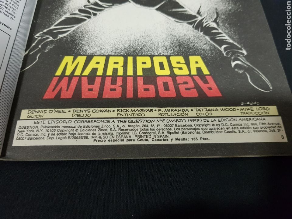 C&oacute;mics: DC Comics &rdquo;Question&rdquo; 1988-1989. Ediciones Zinco - Foto 3