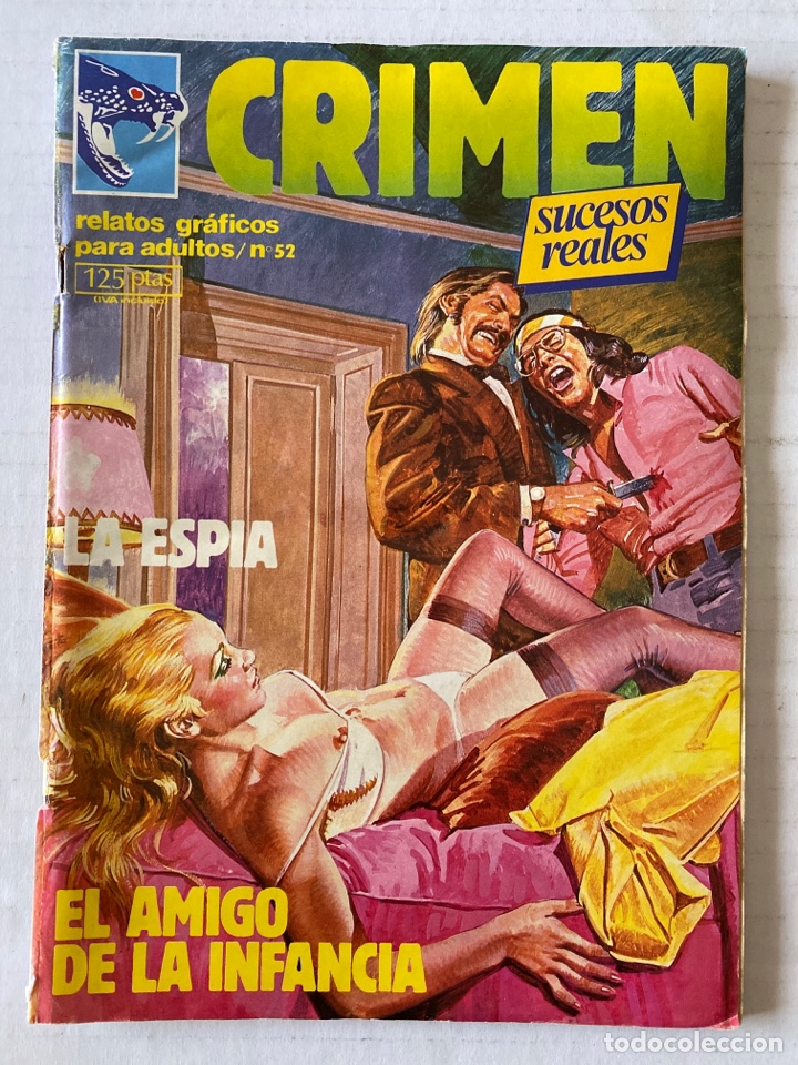 Comics : CRIMEN #52 &laquo;MUY RARO&raquo; ZINCO Relatos Gr&aacute;ficos Para adultos &laquo;de retapado&raquo;
