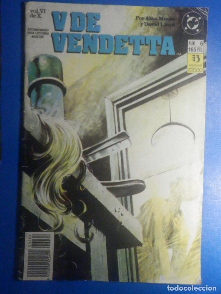 C&oacute;mics: Comic - V De Vendetta - n&ordm; 6 - Ediciones Zinco - Por Alan Moore y David Lloyd - Foto 1