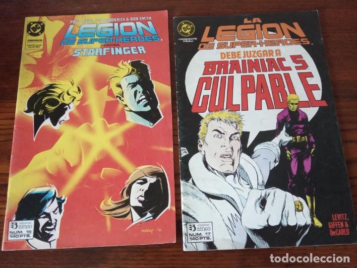 C&oacute;mics: LEGION DE SUPER HEROES N&ordm; 15 Y 17. EDICIONES ZINCO . - Foto 1