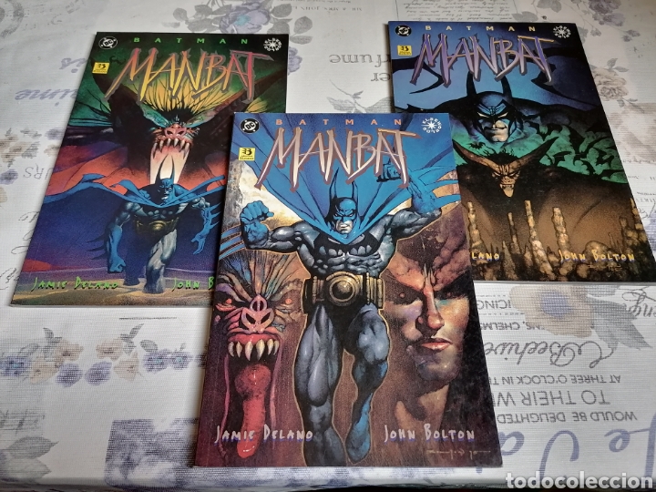 C&oacute;mics: BATMAN - MANBAT COMPLETA 3 NUMEROS EDICIONES ZINCO - Foto 1