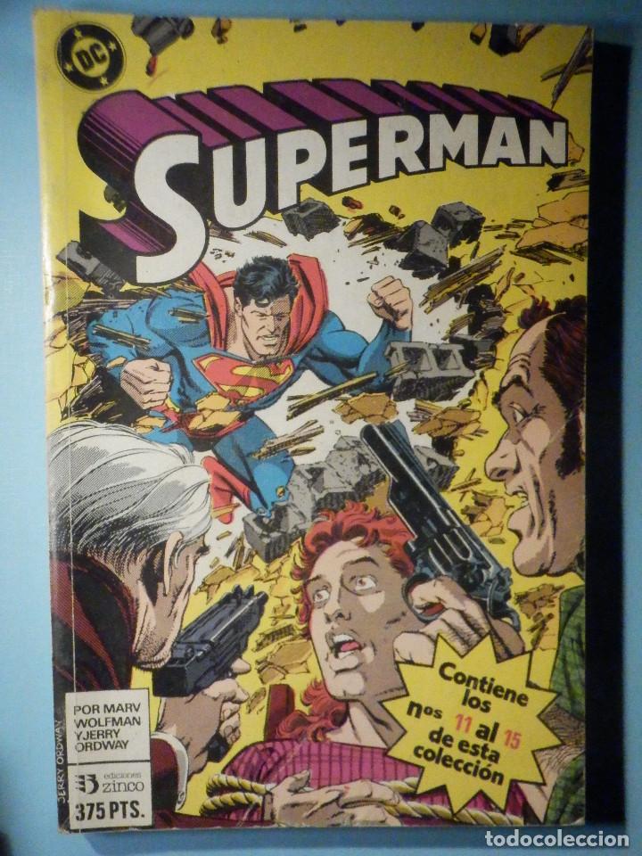 C&oacute;mics: Superman - 11 - Contiene los n&uacute;meros del 11 al 15 - Ediciones Zinco - Foto 1