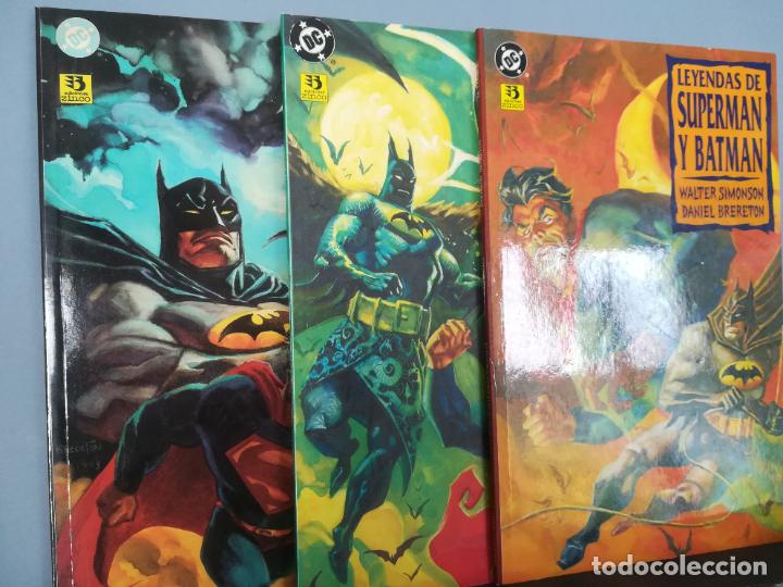 C&oacute;mics: LEYENDAS DE SUPERMAN Y BATMAN. COMPLETA EN 3 TOMOS. ZINCO - Foto 1
