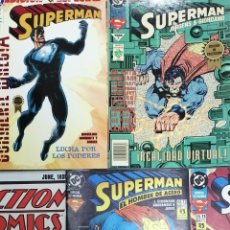 Fumetti: LOTE 7 COMICS SUPERMAN ACTION COMICS AVENTURAS HOMBRE DE ACERO ZINCO VID