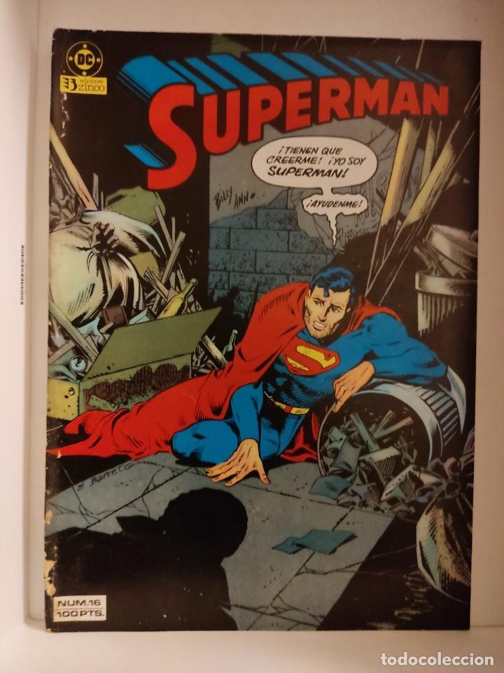 C&oacute;mics: Superman volumen 1 n&uacute;mero 16 Ediciones Zinco 1984 - Foto 1