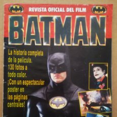 Cómics: BATMAN: REVISTA OFICIAL DEL FILM (ZINCO, 1989). VER ÍNDICE EN FOTO ADICIONAL. 64 PÁGINAS A COLOR.. Lote 313466758