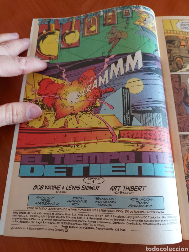 C&oacute;mics: N&uacute;m 1 Time M&agrave;sters 1990 Amos del tiempo DC Zinco - Foto 2