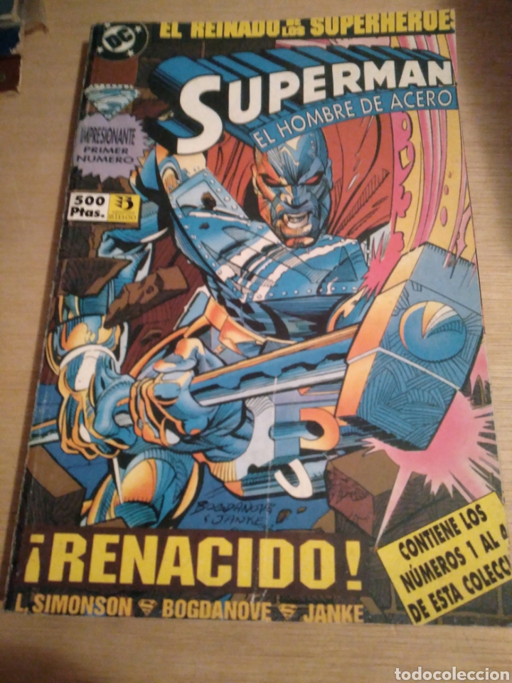 C&oacute;mics: SUPERMAN EL HOMBRE DE ACERO &rdquo;EL REINADO DE LOS SUPERHEROES-RENACIDO DC EDICIONES ZINCO - Foto 1