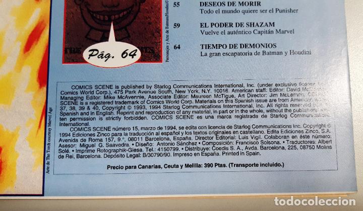 C&oacute;mics: COMICS SCENE N&ordm; 15. REVISTA SOBRE C&Ograve;MIC EN CASTELLANO. VERSI&Oacute;N DE ZINCO 1994 - Foto 3
