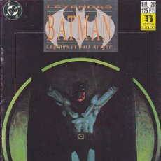Cómics: COMIC COLECCION BATMAN LEYENDAS DE BATMAN Nº 28. Lote 323703318