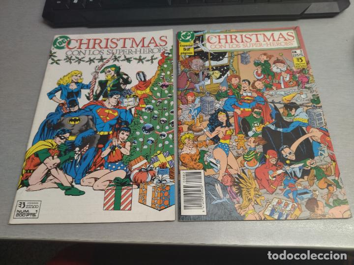 C&oacute;mics: CHRISTMAS CON LOS S&Uacute;PER-H&Eacute;ROES / COMPLETA 2 N&Uacute;MEROS / EDICIONES ZINCO - Foto 1