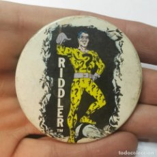 Cómics: CHAPA RIDDLER - SUPERMAN ORIGINAL AÑO 1978 - DC COMICS INC RAINBOW DESIGNS - MUY RARA. Lote 329519148