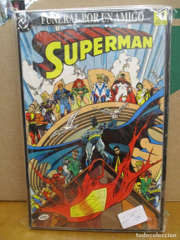 Cómics: 2 TOMOS DE SUPERMAN - LA MUERTE DE SUPERMAN + FUNERAL POR UN AMIGO - ED.ZINCO - Foto 2 - 338051238