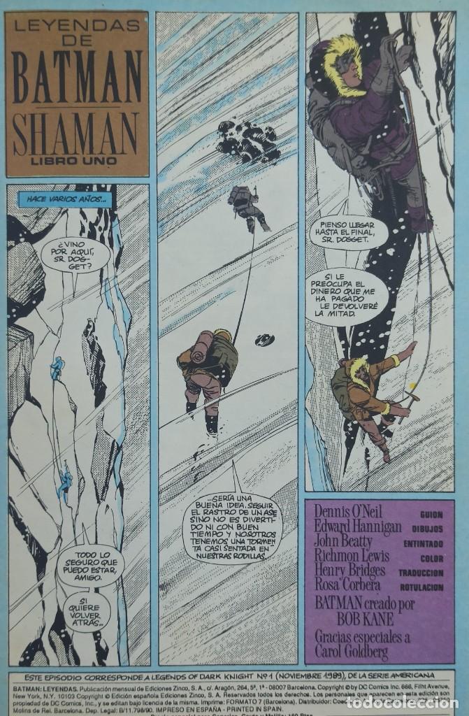C&oacute;mics: LEYENDAS DE BAT MAN N&ordm; 1 - EDICIONES ZINCO. - Foto 2