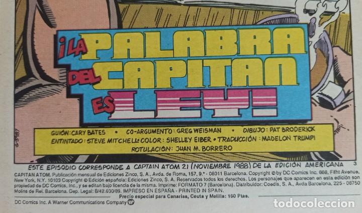 C&oacute;mics: CAPITAN ATOM N&ordm; 15 - DC/ZINCO - NUEVO DE KIOSKO. - Foto 3