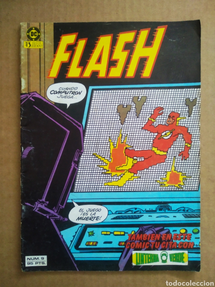 C&oacute;mics: Flash n&deg;9 (Ediciones Zinco, 1984). Con Linterna Verde de complemento. - Foto 1