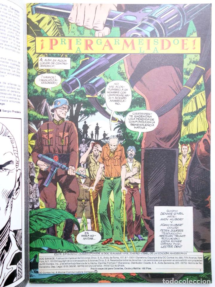 C&oacute;mics: DOC SAVAGE 3. REGRESO A LA PIR&Aacute;MIDE (ONeil / Kubert / Kubert) Zinco, 1990. OFRT - Foto 3