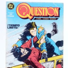 Cómics: QUESTION 3. ¡TIEMPO LÍMITE! (O'NEIL / COWAN / MAYGAR) ZINCO, 1988. Lote 357044105
