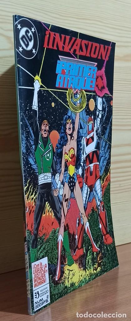 C&oacute;mics: INVASION PRIMER ATAQUE N.&ordm; 2 - EDICIONES ZINCO DC 1990 - DE KIOSKO. - Foto 3
