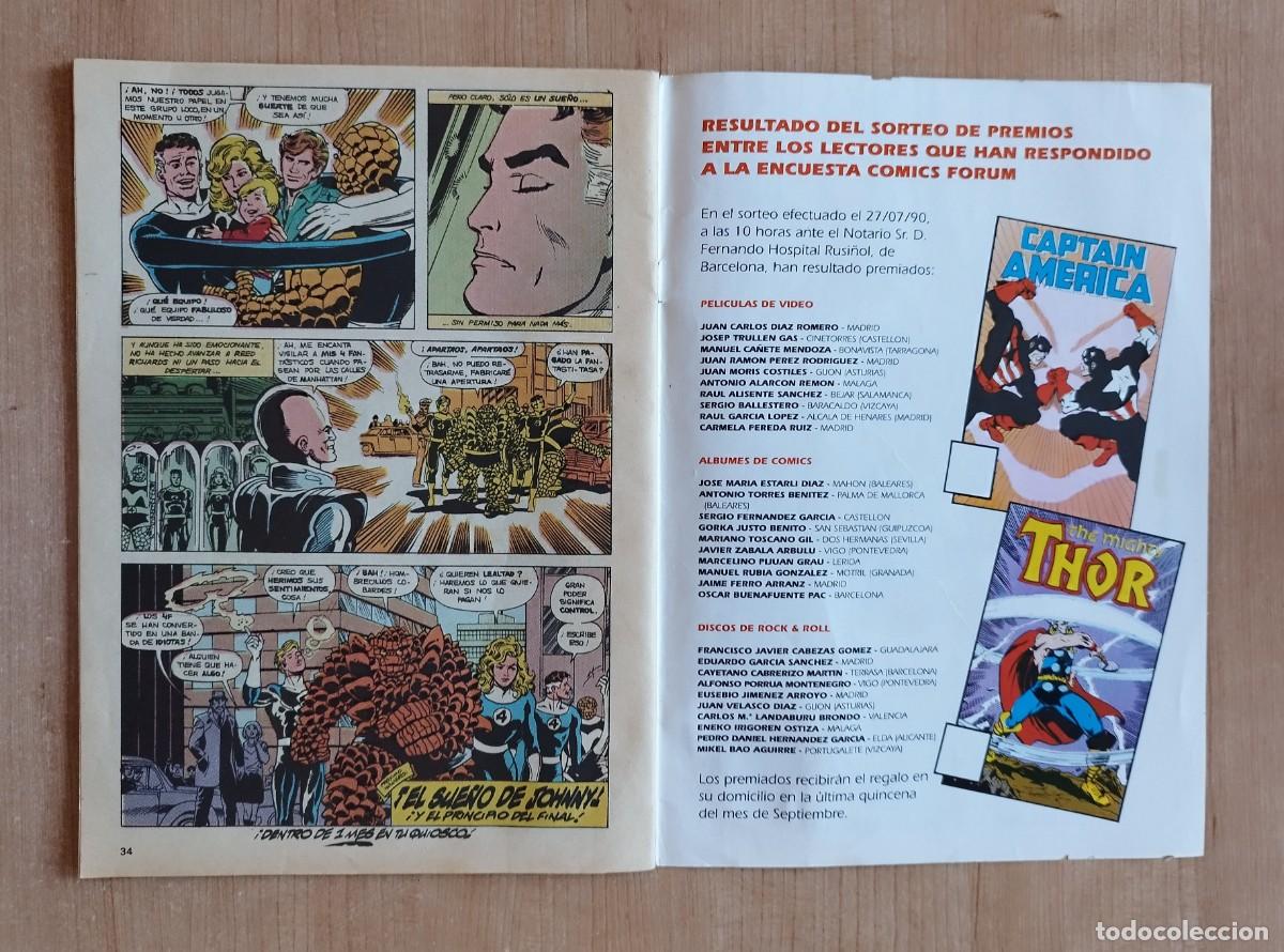 C&oacute;mics: LOS 4 FANTASTICOS, COMIC FORUM, MARVEL N&ordm; 96 ... L5932 - Foto 4