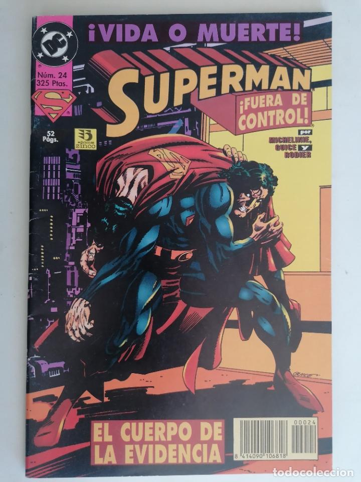 C&oacute;mics: SUPERMAN FUERA DE CONTROL - VIDA O MUERTE, N&ordm; 24, EDICIONES ZINCO - Foto 1