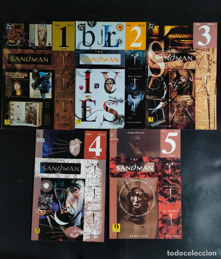 C&oacute;mics: SANDMAN VIDAS BREVES COMPLETA 5 TOMOS - Foto 1