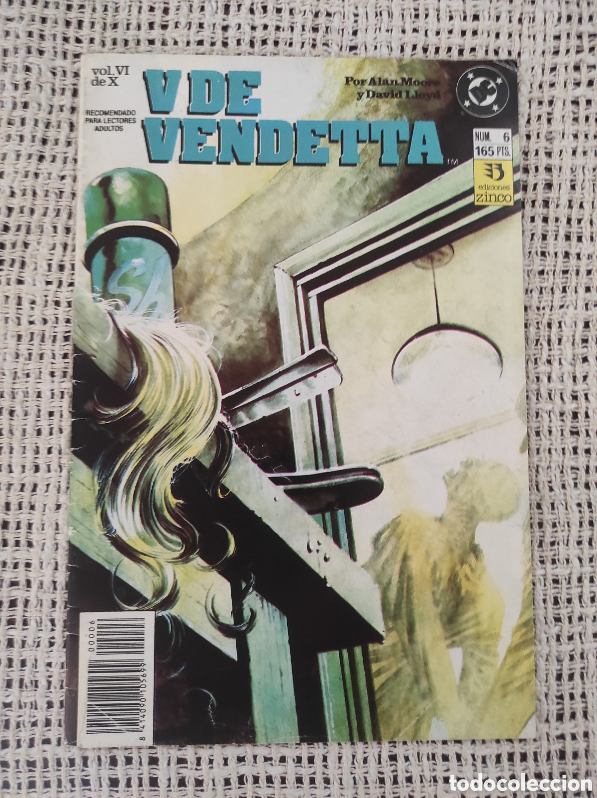 C&oacute;mics: V DE VENDETTA N&ordm; 6 ALAN MOORE - DAVID LLOYD / EDICIONES ZINCO - Foto 1