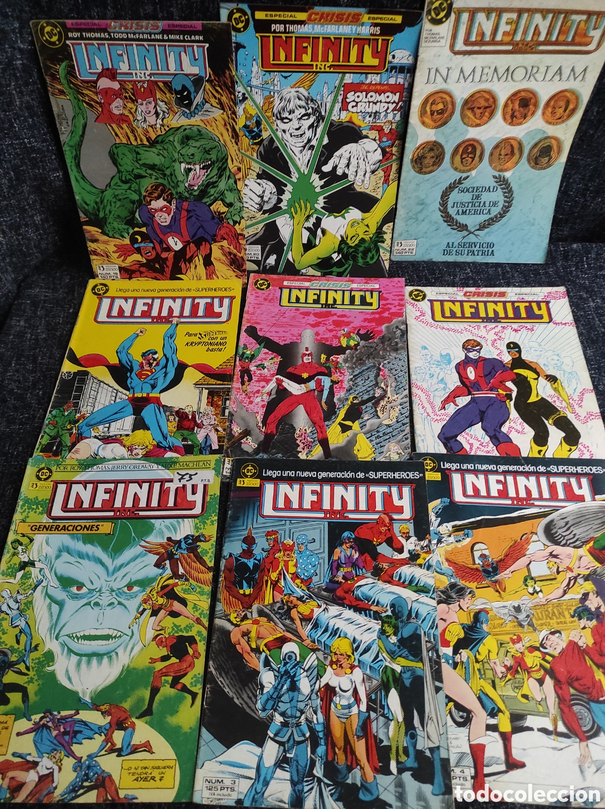 C&oacute;mics: INFINITY - LOTE DE 9 EJEMPLARES - EDICIONES ZINCO - ROY THOMAS, TODD McFARLANE - Foto 1