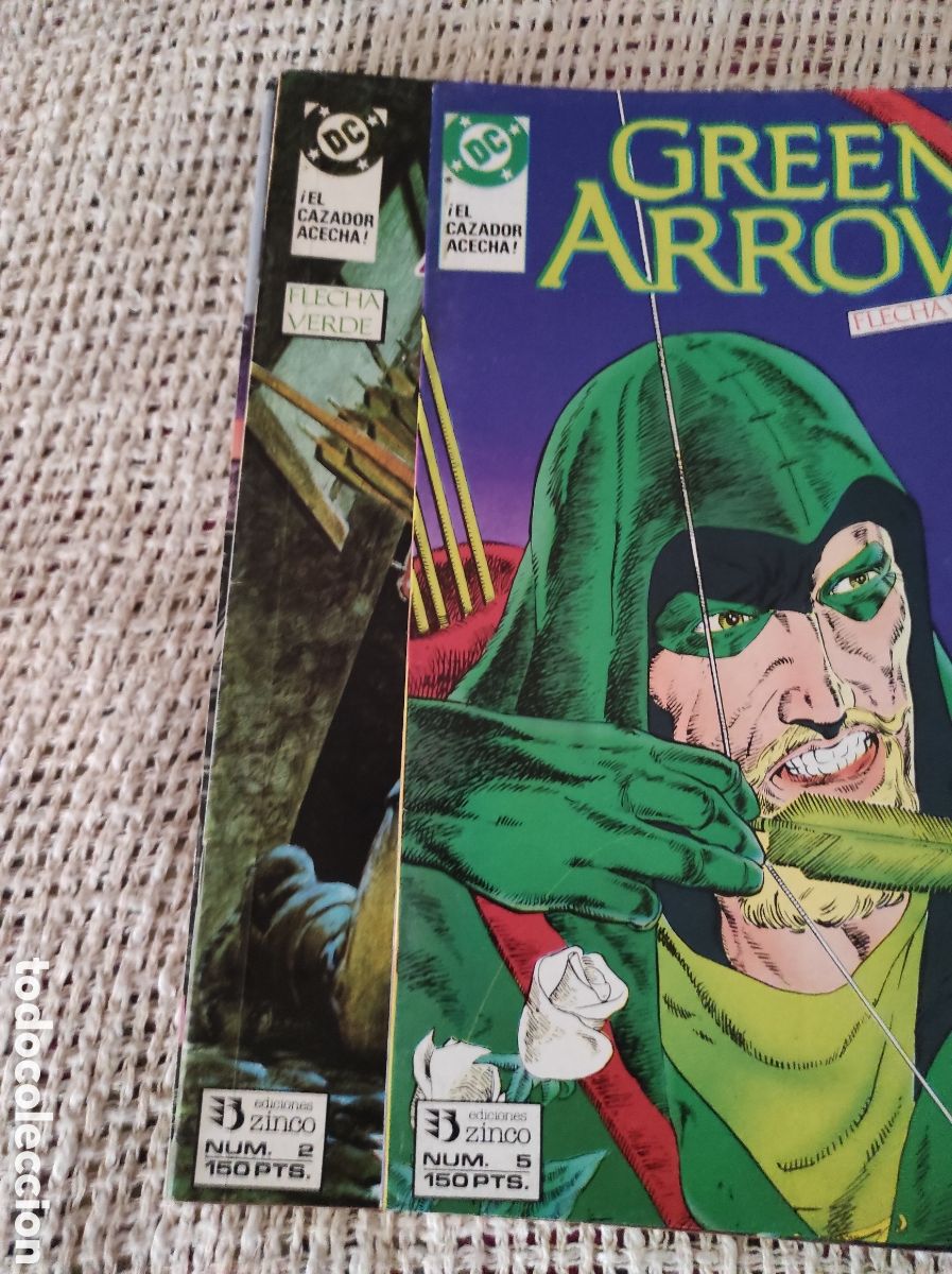 C&oacute;mics: GREEN ARROW - FLECHA VERDE - LOTE DE 10 EJEMPLARES - ED. ZINCO - Foto 2