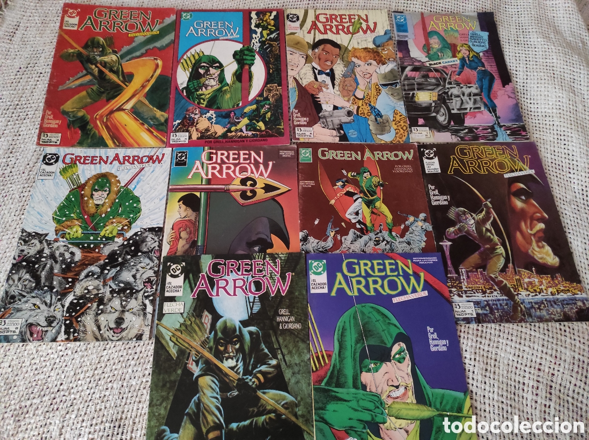 C&oacute;mics: GREEN ARROW - FLECHA VERDE - LOTE DE 10 EJEMPLARES - ED. ZINCO - Foto 1