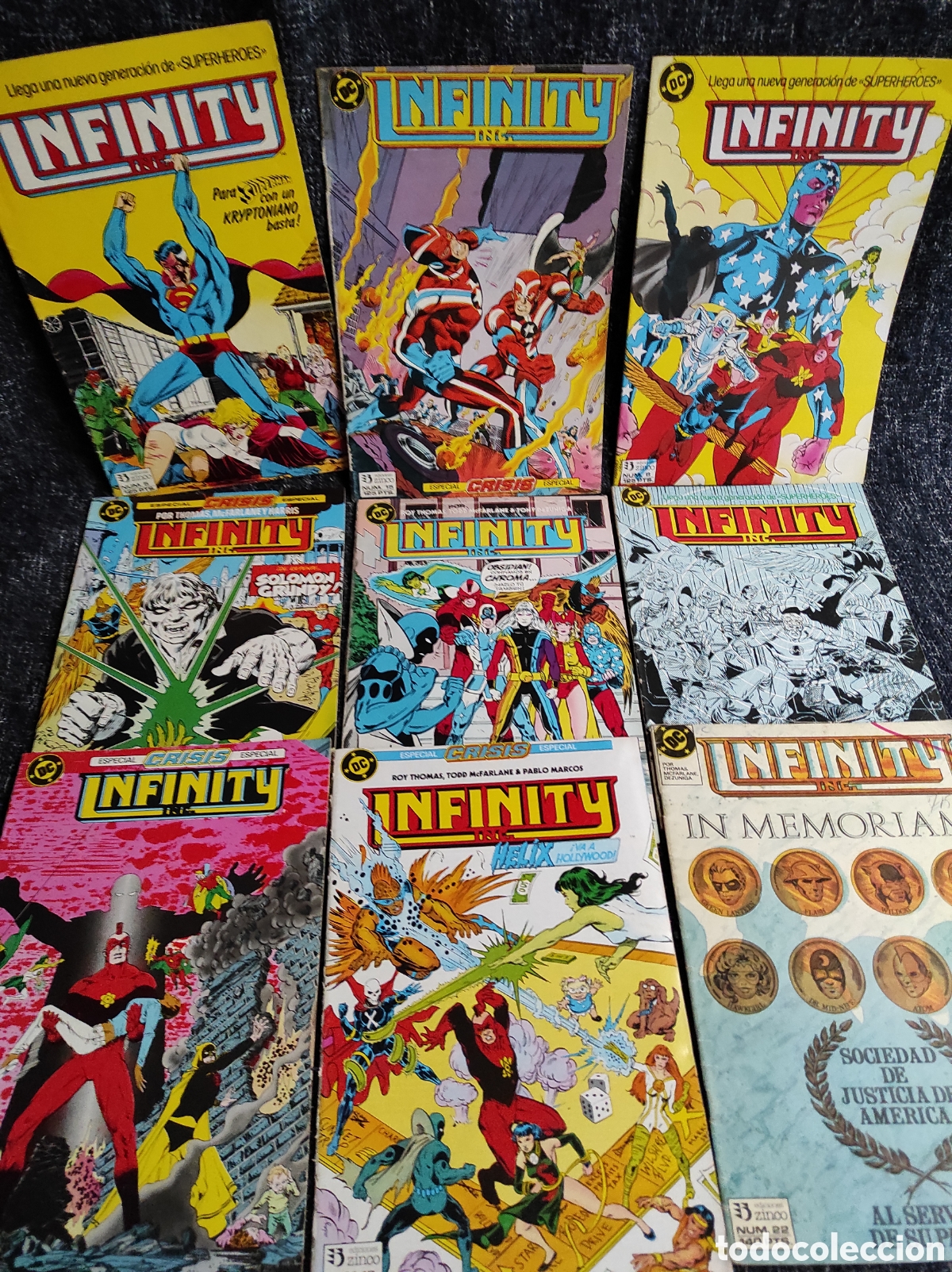 C&oacute;mics: INFINITY - LOTE DE 9 EJEMPLARES - EDICIONES ZINCO - ROY THOMAS, TODD McFARLANE - Foto 1