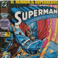 Cómics: SUPERMAN EL HOMBRE DE HIERRO IMPRESIONANTE 1º NUMERO DEL 1 AL 4 EDICIONES ZINCO 1993. Lote 381305579