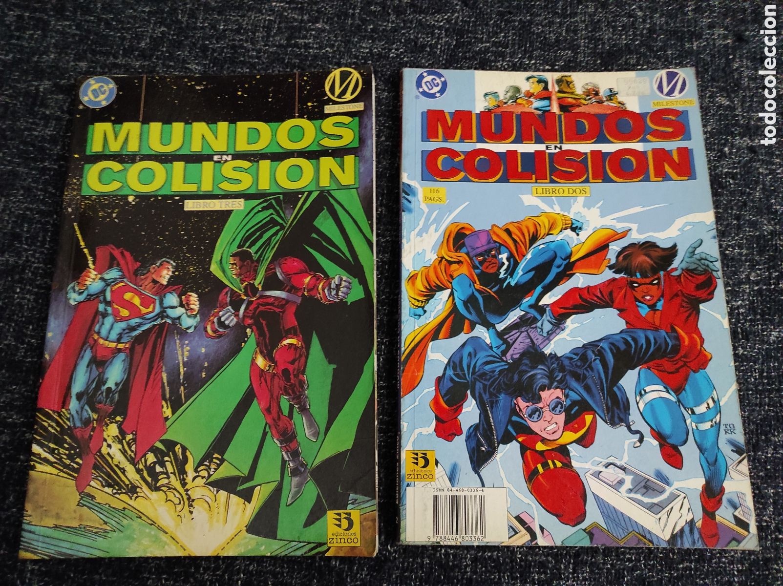 C&oacute;mics: MUNDOS COLISION TOMOS 2 Y 3 -ED. DC - ZINCO - Foto 1