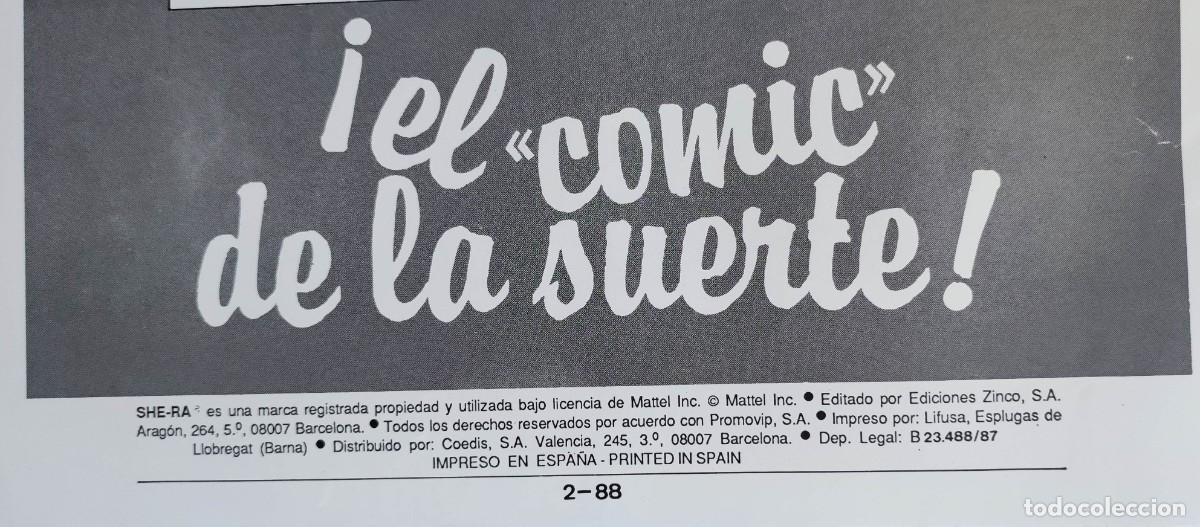C&oacute;mics: SHE-RA / LA LEYENDA DE ETHERIA N&ordm;1 - 1987 EDICIONES ZINCO. - Foto 6