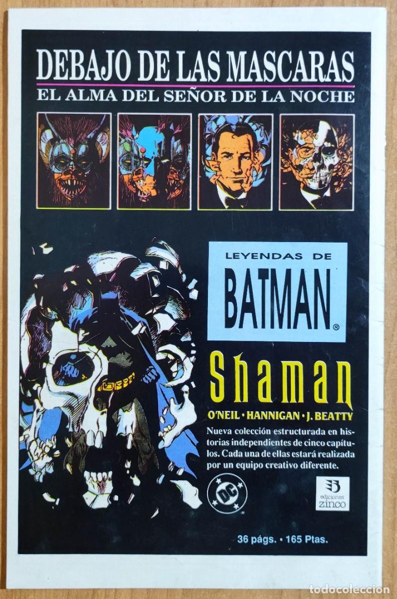C&oacute;mics: BATMAN A&Ntilde;O 3 N&ordm;1 - 1990 EDICIONES ZINCO. - Foto 2